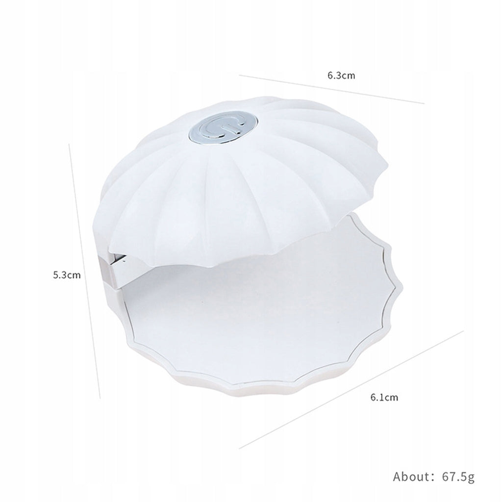 Mini LED Nail Lamp USB Shell Shape Light Weight Professional ,Premium Medical device no