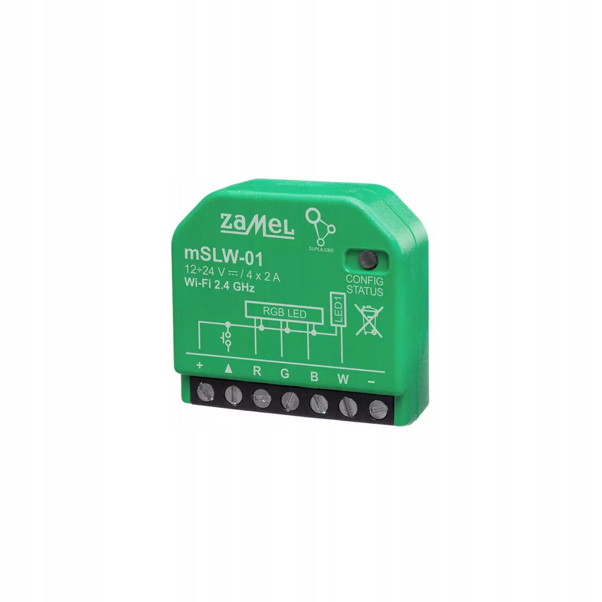 Mini LED driver four-channel WiFi RBGW mSLW-01 SUPLA Zamel Manufacturer code mSLW-01