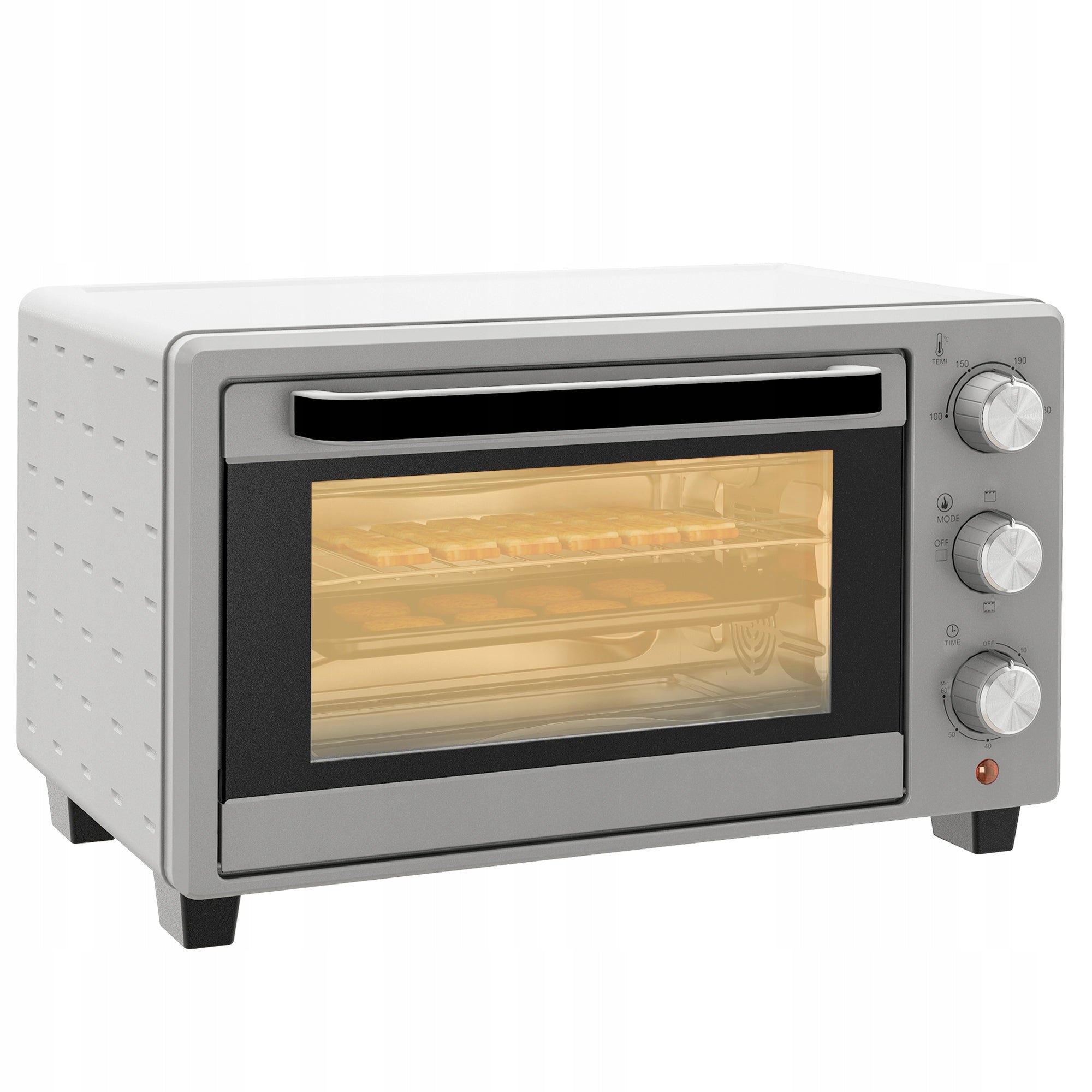 Mini Oven 21L, 3 Cooking Modes, 100°C-230°C, Grate & Sheet