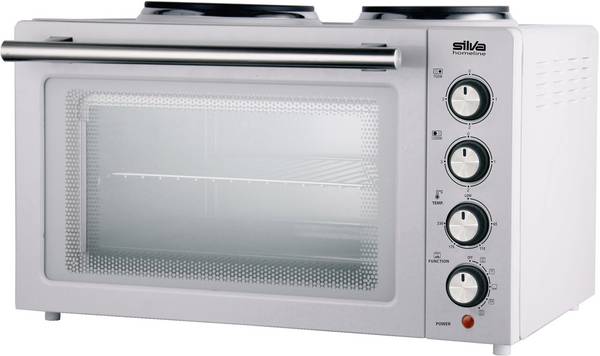 Mini Oven Electric Stove Silva KK2900 30L 1400W white Kombi Grill