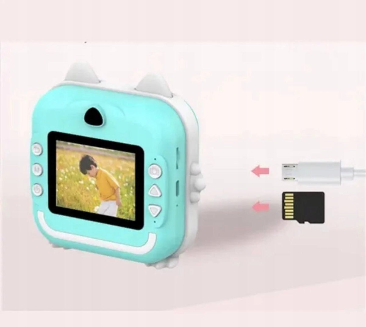 Mini Printer Print Pixel Plus with camera menu PL + 12 rolls + camera Manufacturer no brand
