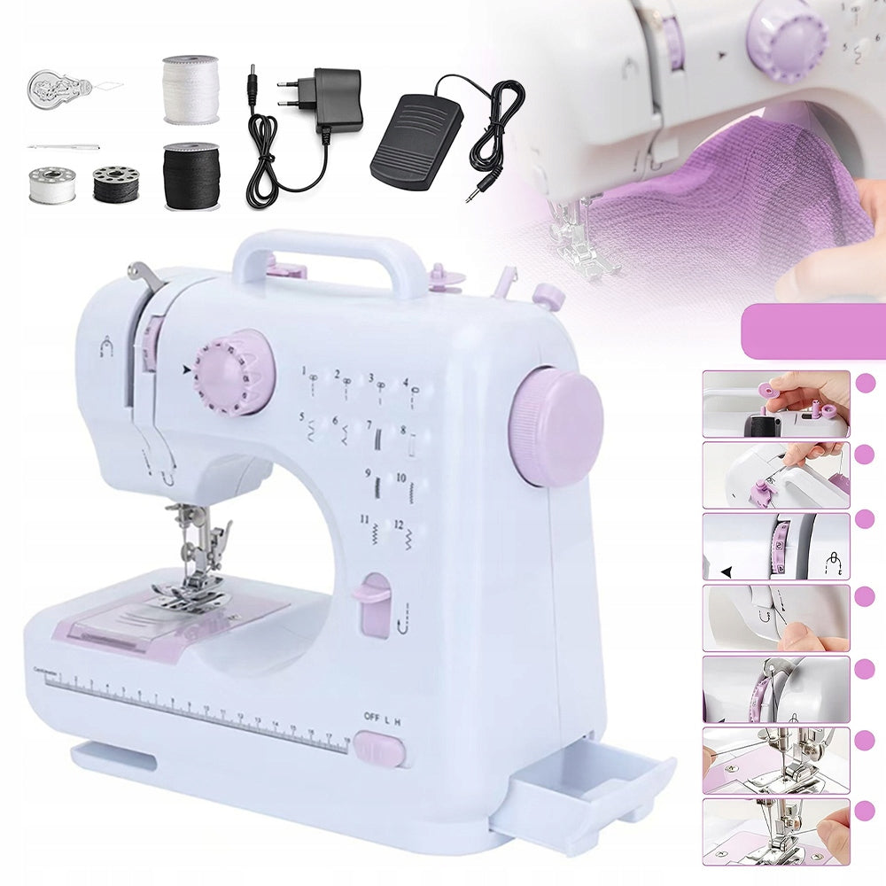 Mini Sewing Machine for Kids Easy Operation Gift Set