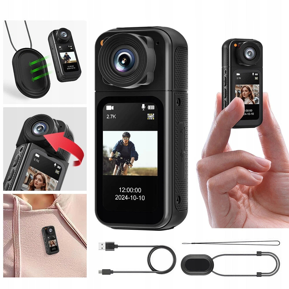 Mini Sports Camera with WiFi, HD 1080P String Clip Holder Manufacturer code hijk222