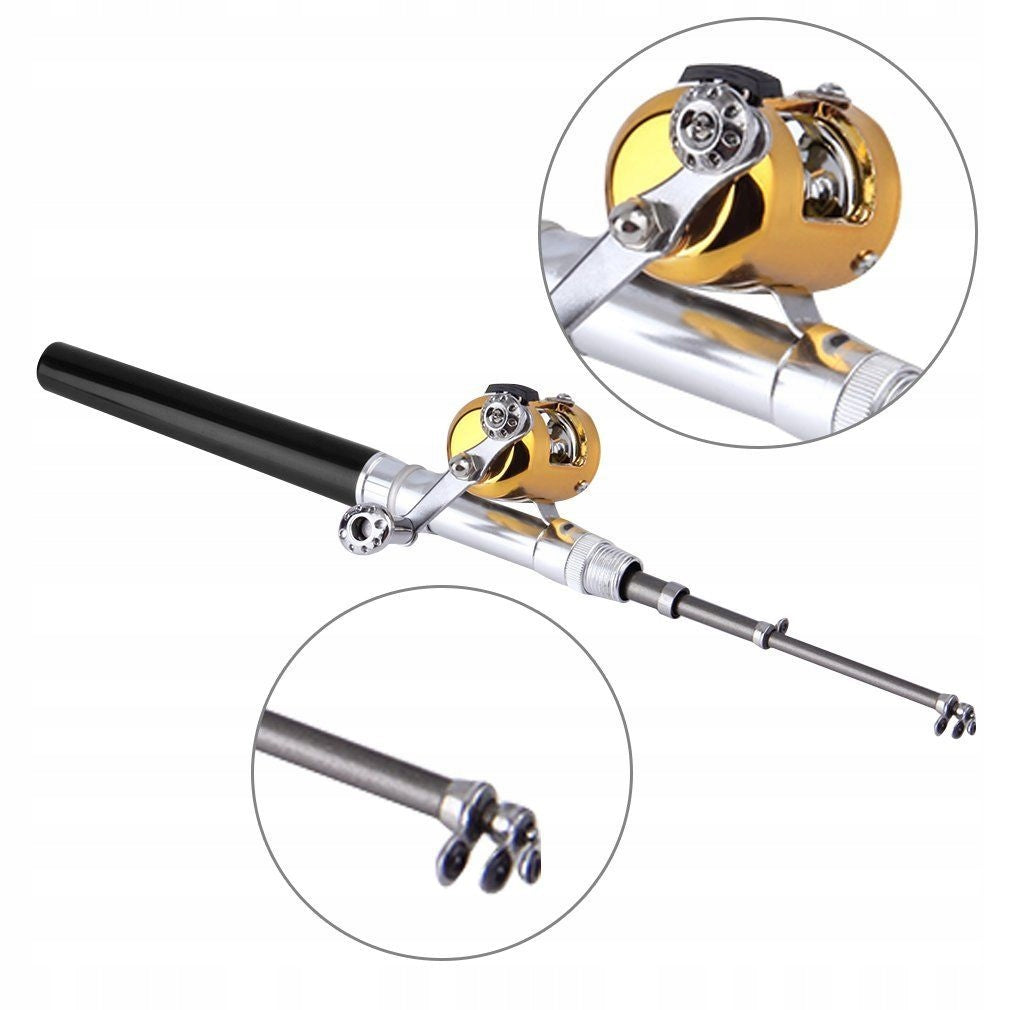 Mini Telescopic Float Fishing Rod for Children Detachable Tourist Children Brand no brand