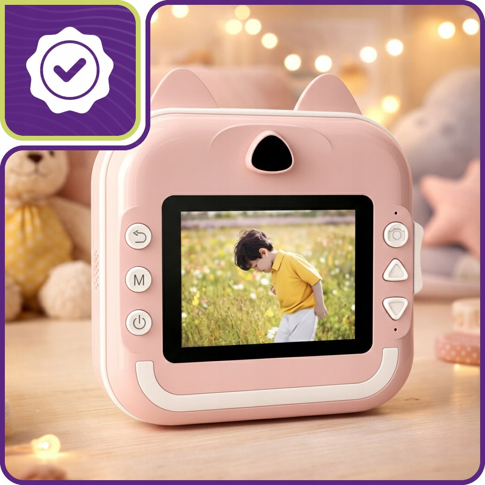 Mini Thermal Printer Print – Instant Camera for Children +13 Rolls Manufacturer code SPJTRADE Drukuś 3.0 mini drukarki do naklejek