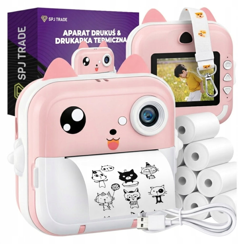 Mini Thermal Printer Print – Instant Camera for Children +13 Rolls