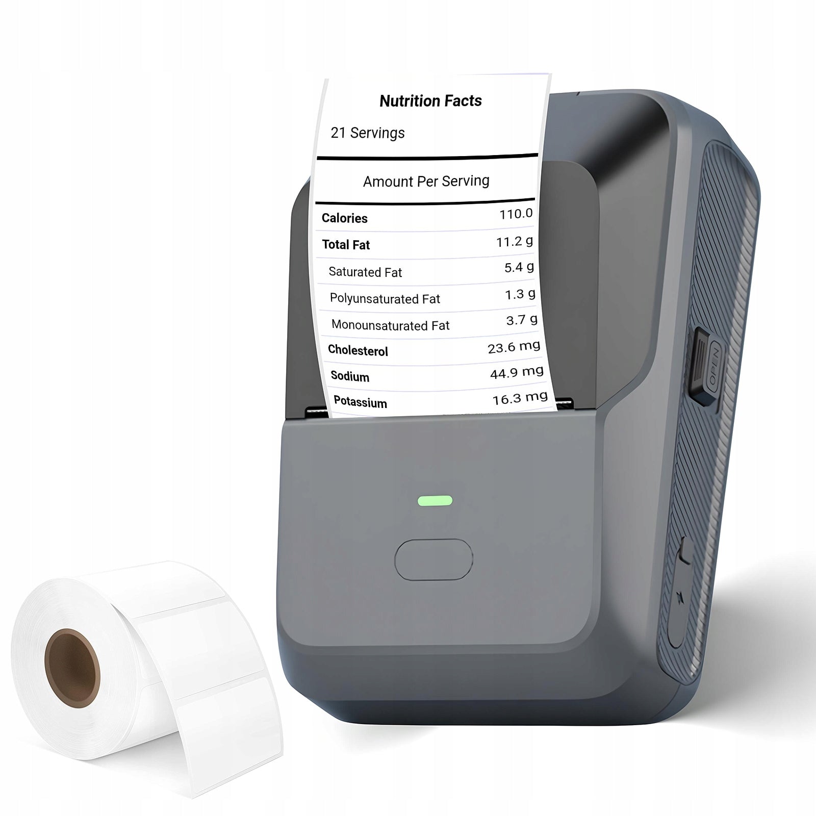 Mini Thermal Printer for Photo Sticker Labels Portable Bluetooth Type-C Packaging status original