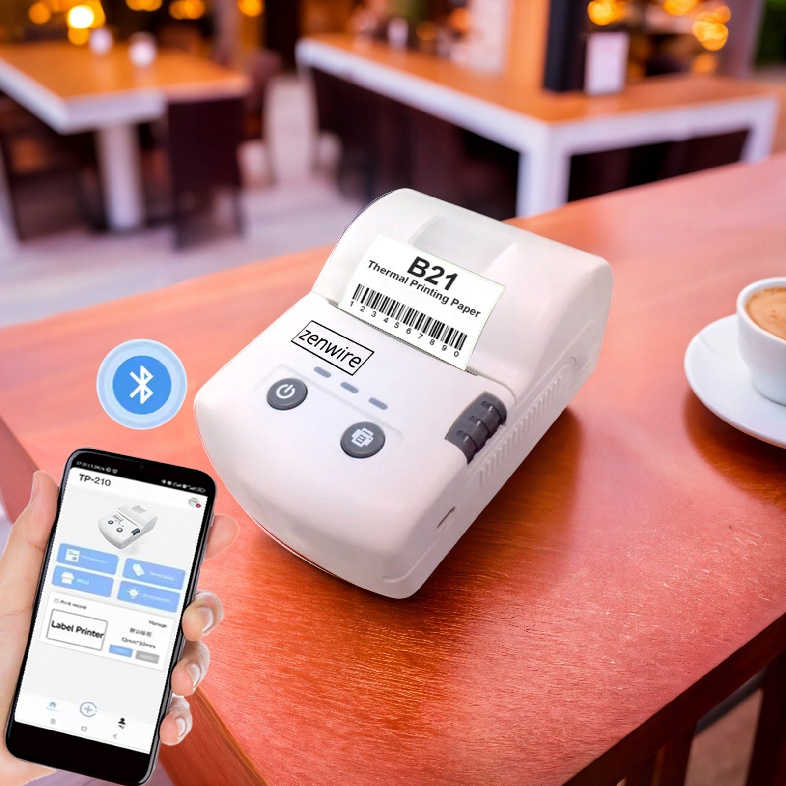Mini Thermal Printer for Self Adhesive Labels Portable Wireless EAN (GTIN) 5904507521233