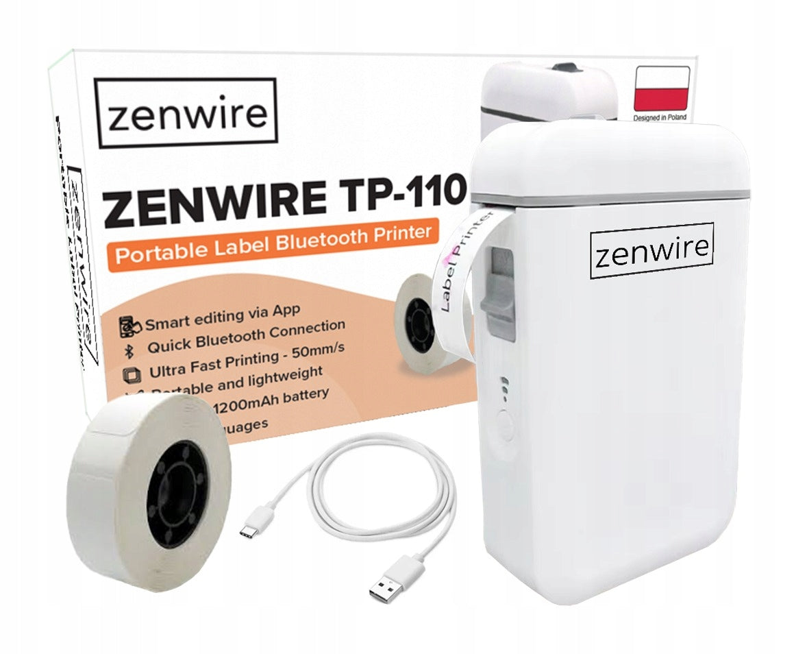 Mini Thermal Wireless Printer Portable for Labels Stickers Mobile