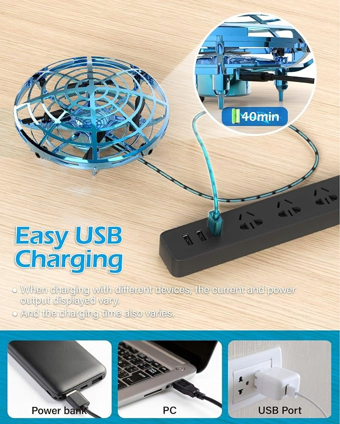 Mini UFO drone for children flying ball controlled by hand Manufacturer code 10/102