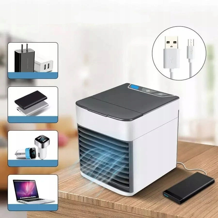 Mini USB Air Conditioner Sternhoff SDH225 Portable 3in1 Moisturizing Air Conditioner Dominant color white