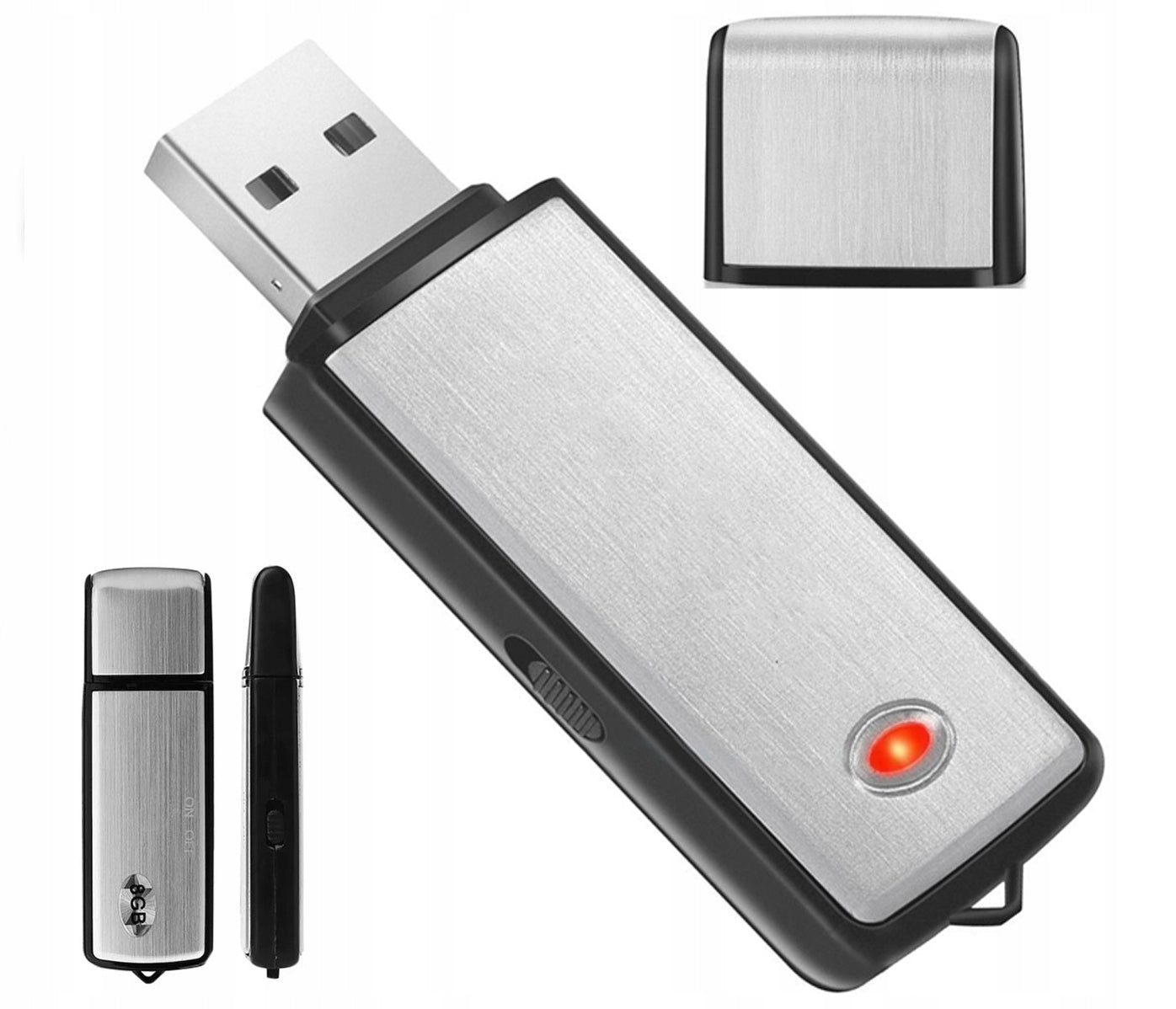 Mini USB Flash Drive Recorder 8GB Spy Eavesdropping USB Call Recording Brand no brand