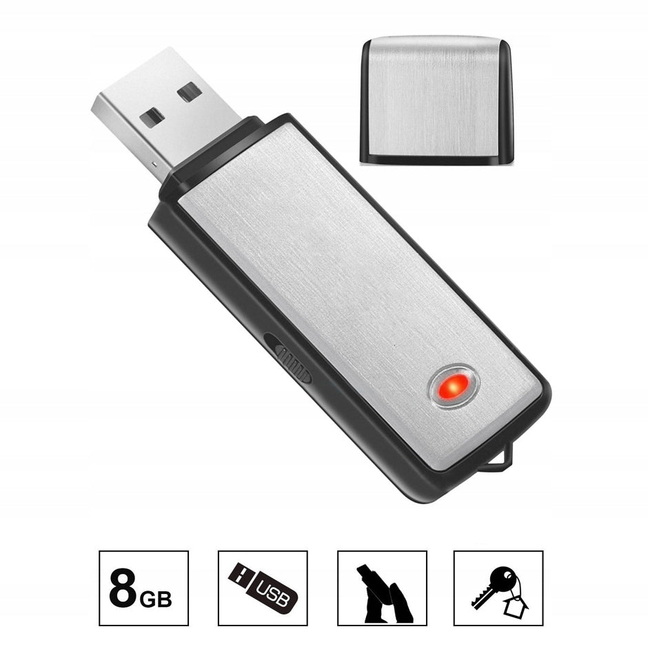 Mini USB Flash Drive Recorder 8GB Spy Eavesdropping USB Call Recording
