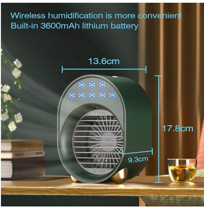 Mini USB Portable Air Conditioner, 4 in 1 Quiet Bseical A208 Manufacturer code 463412