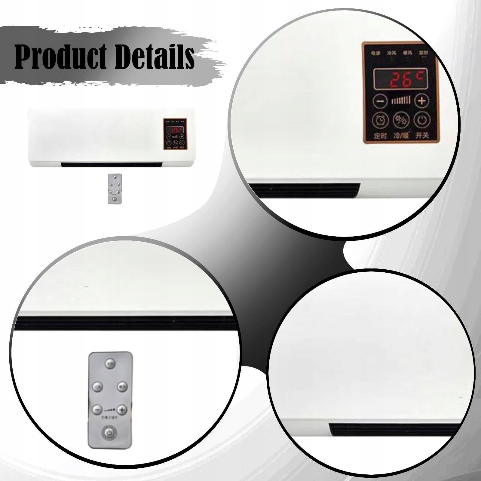 Mini Wall Air Conditioner Heating Cooling Device Compact Portable Air Medical device no