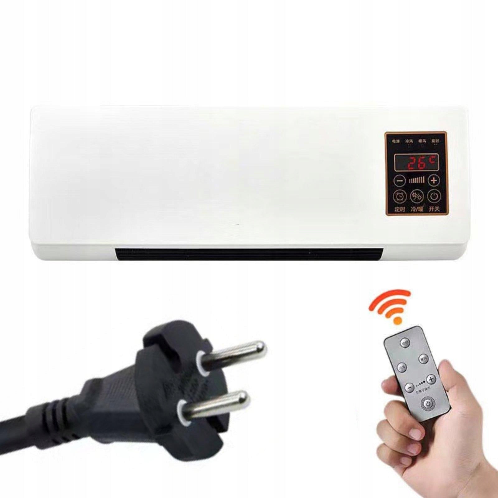 Mini Wall Air Conditioner with Heating Function Portable Remote Control