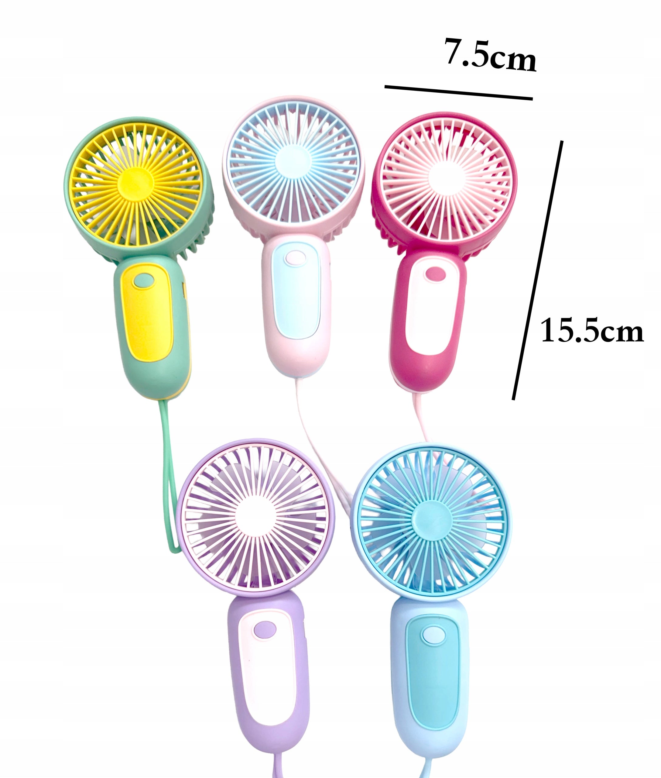 Mini Windmill Portable Handheld USB Fan for Rechargeable Colorful