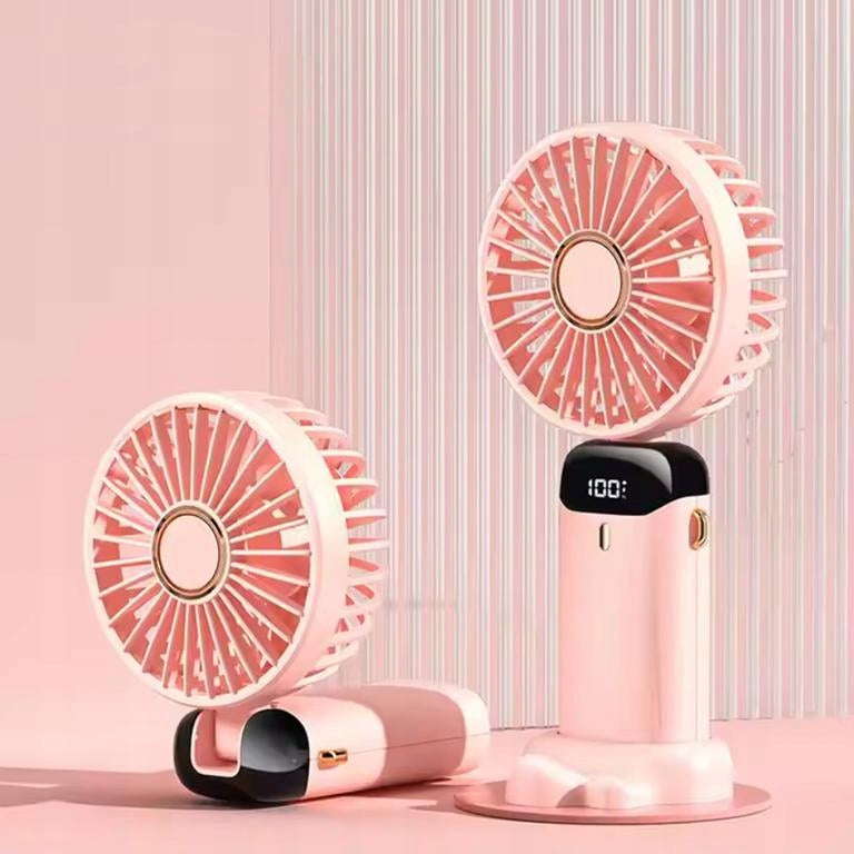 Mini Windmill Portable USB, Quiet, Portable, Foldable, ChillFan PINK
