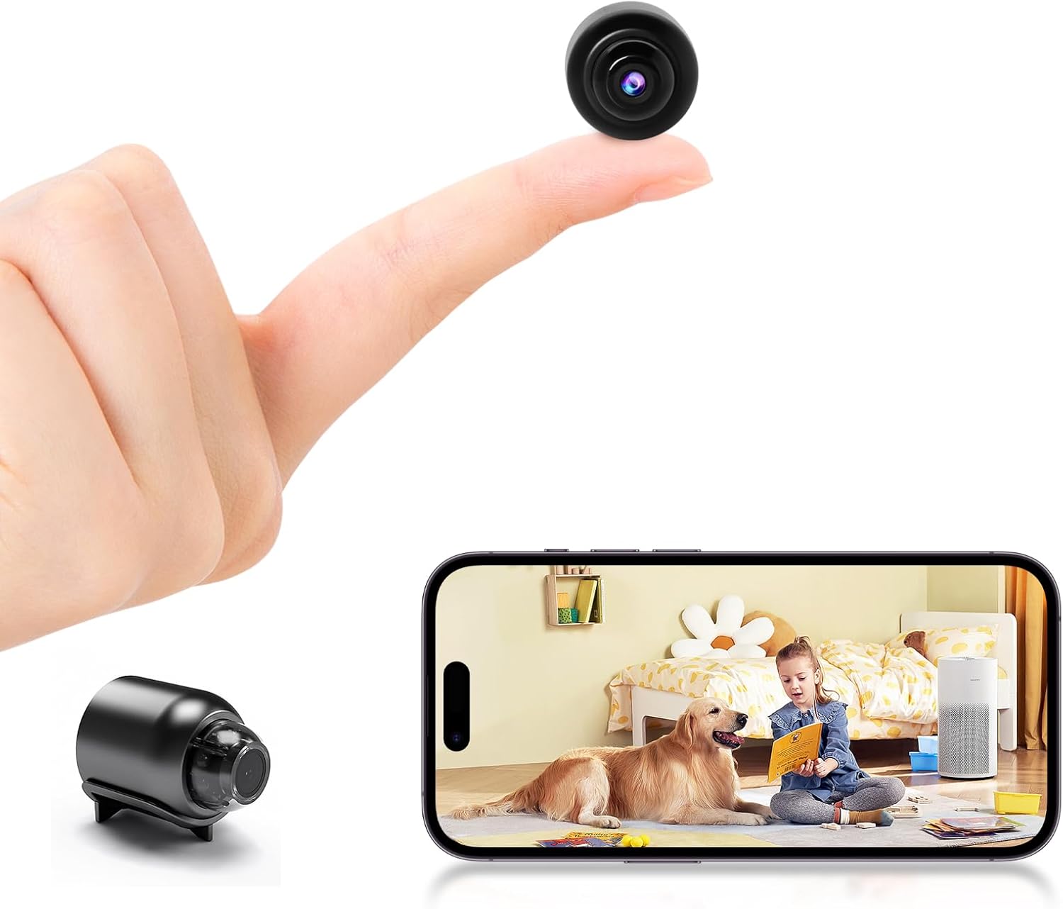 Mini Wireless Spy Camera 1080P Wide Angle Hidden Detection