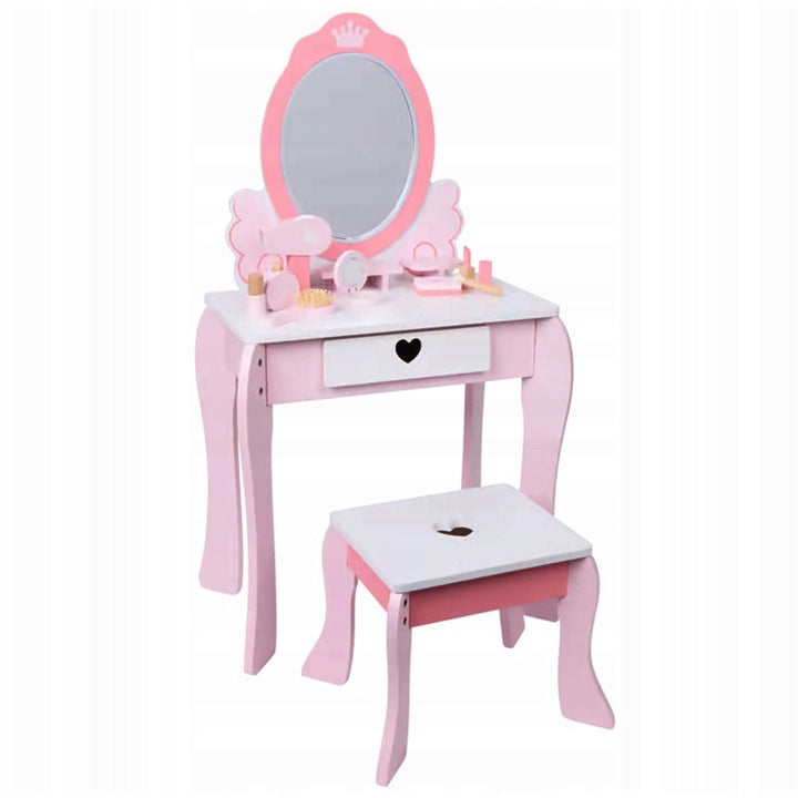 Mini Wooden Dressing Table with Mirror Led Lighting For Girl +Stool EAN (GTIN) 5907127670503