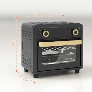 Mini convection oven and non-fat air fryer – 10 l, black Model 2626