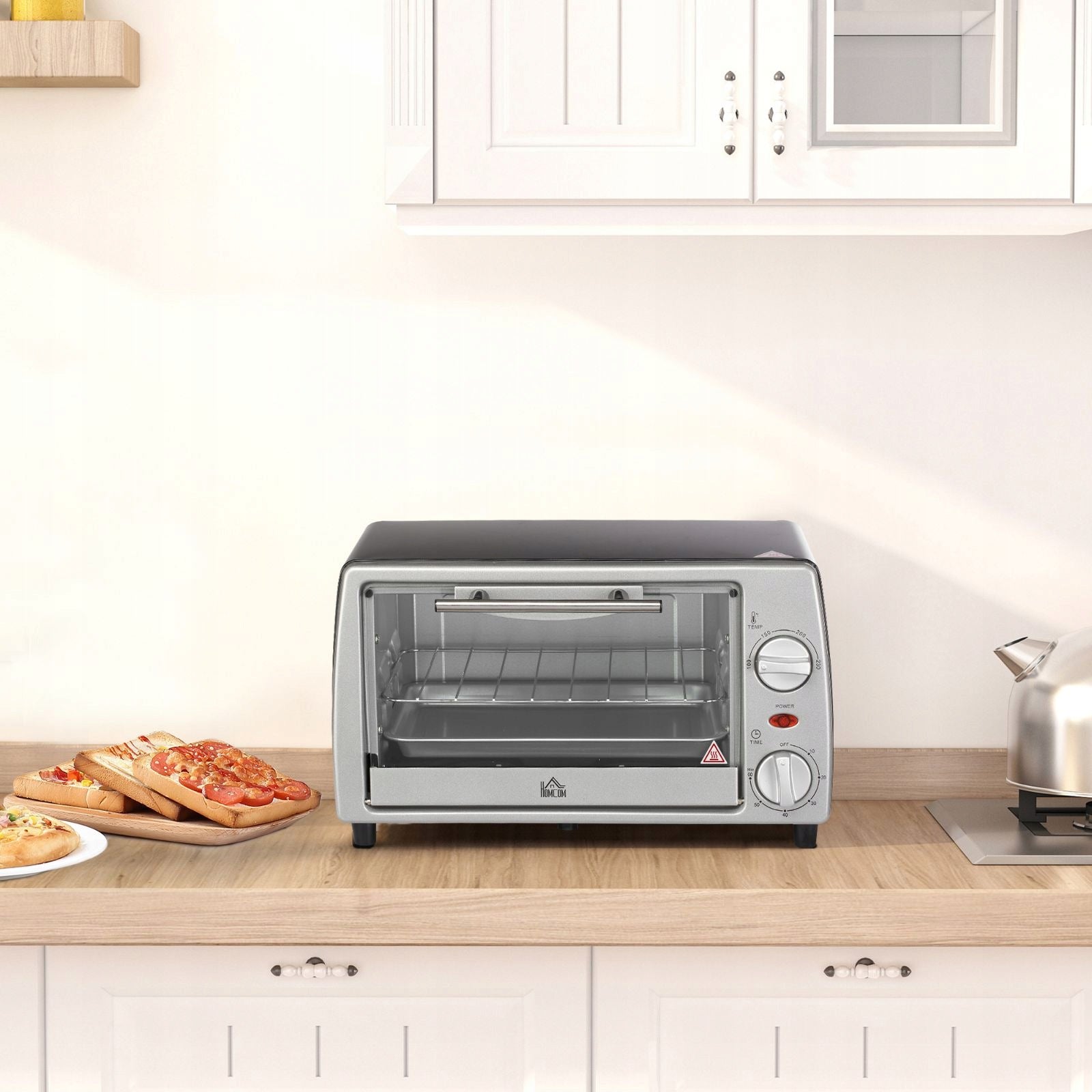 Mini oven 10L 750W timer grill silver Dominant color silver