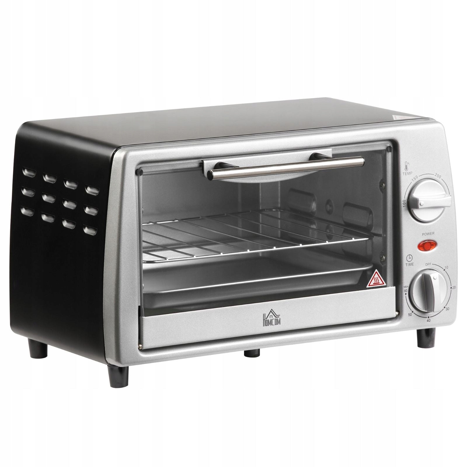 Mini oven 10L 750W timer grill silver