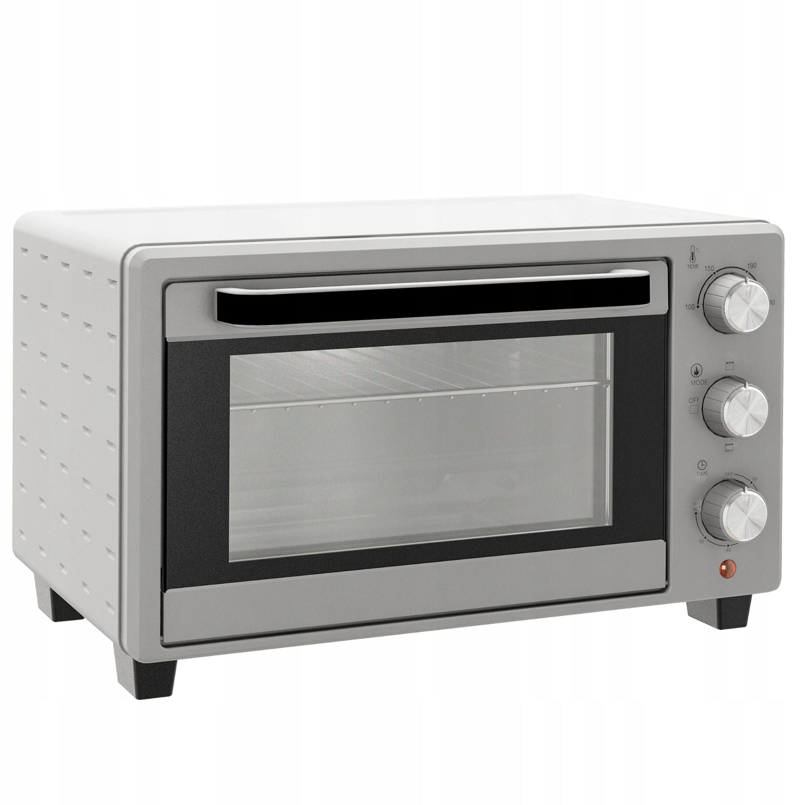 Mini oven 21L 1400W timer 3 baking modes silver