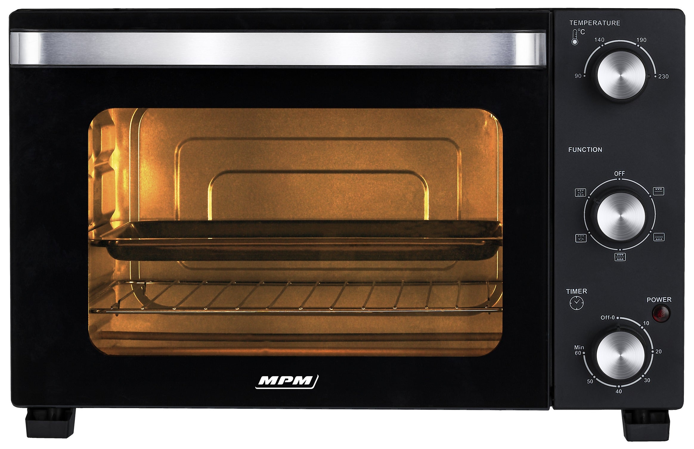 Mini oven MPM MPE-15/T 1500W Black