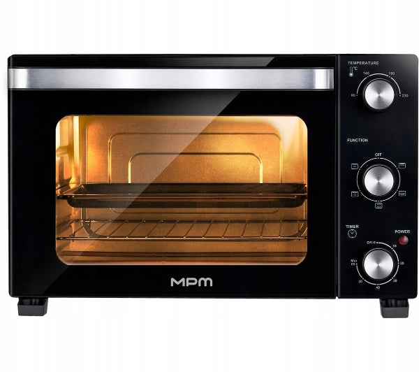 Mini oven MPM MPE-16/T 35L 1500W Grate Thermocouple Black