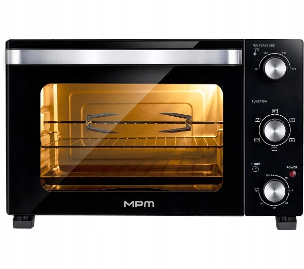 Mini oven MPM MPE-17/T 48L 1800W Rotary spit Thermocouple Black