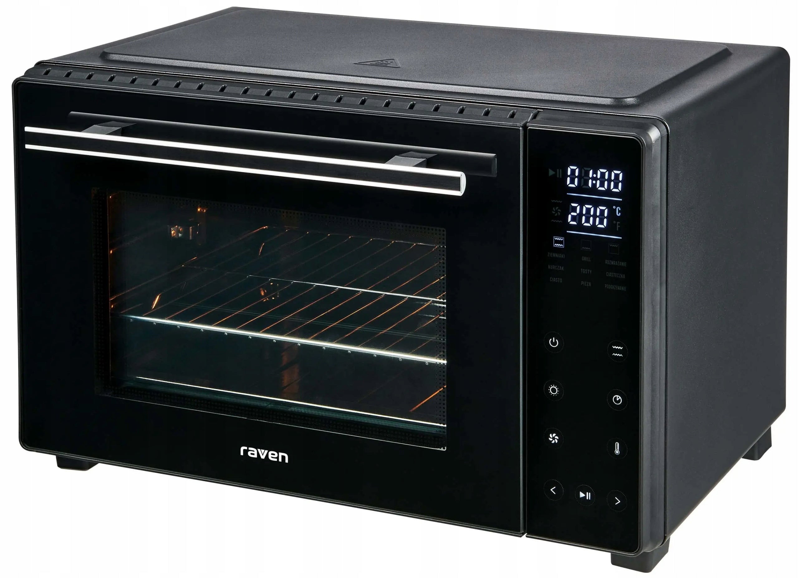 Mini oven RAVEN EPI008 35L Temperature control Timer 1870 W Packaging status original