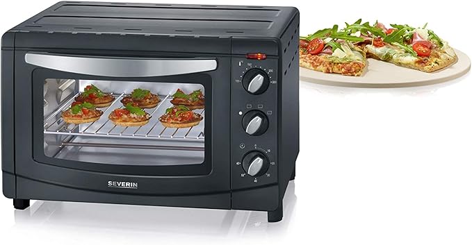 Mini oven Severin TO 9560 20 l black TOASTER PLUS PIZZA STONE Manufacturer code TO 2067