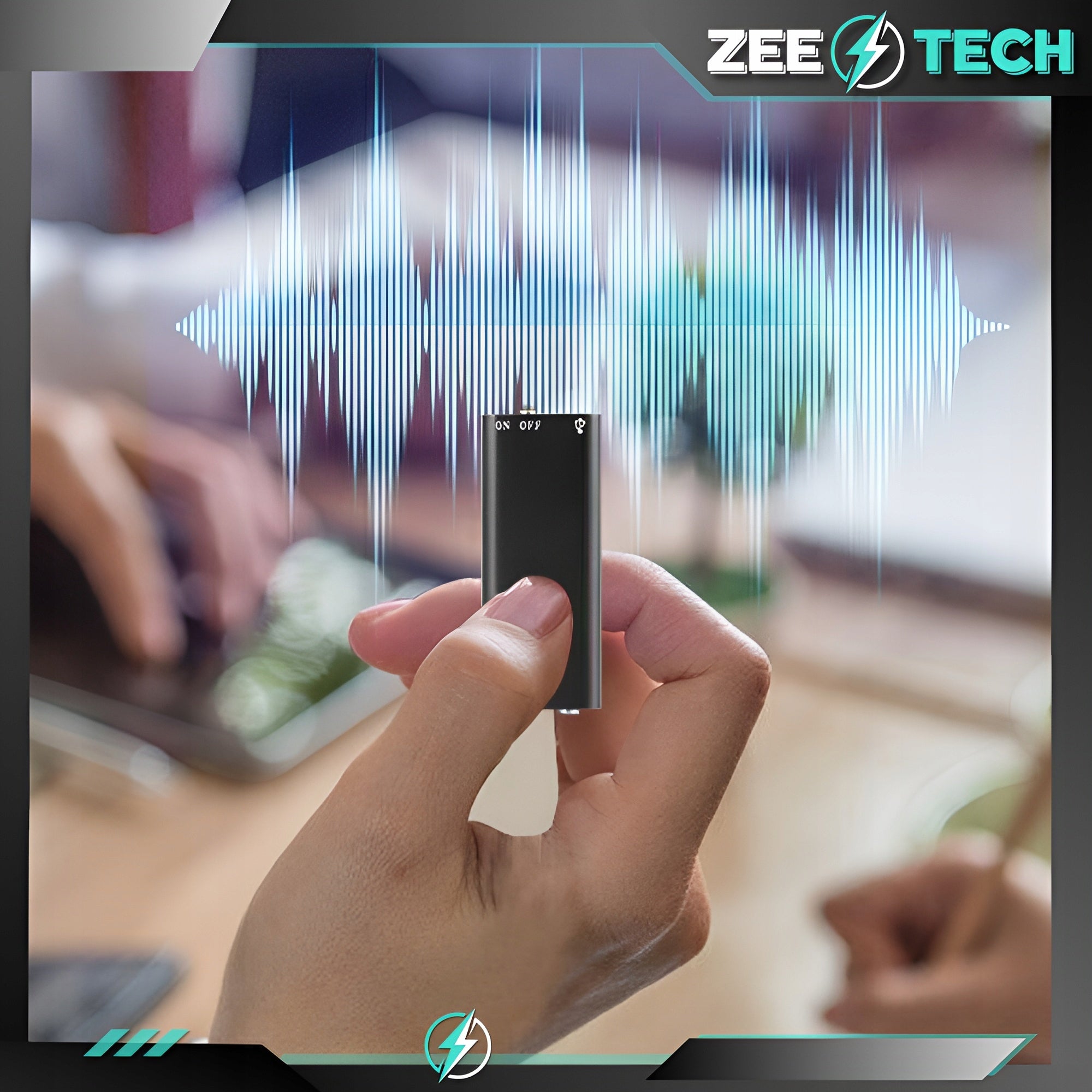 Mini spy wiretap bug small voice recorder 8GB voice detection 2 modes Manufacturer code Mini podsłuch szpiegowski dyktafon mały 8 GB