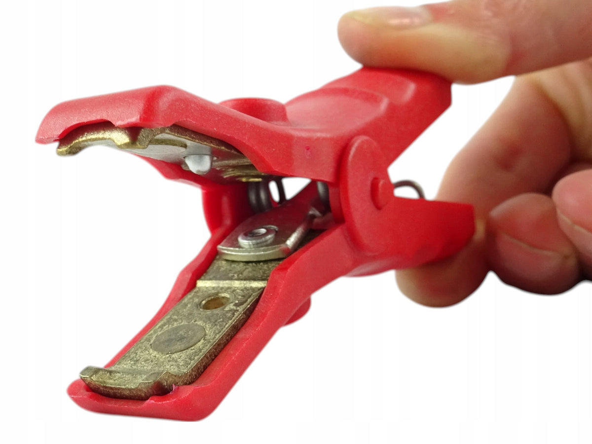 Mini terminal fully insulated 120A for cable up to 10mm² / red strong