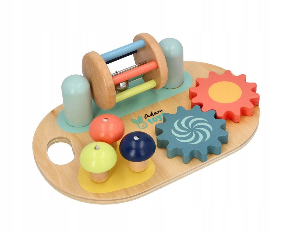 Mini wooden activity board Adam Toys 12m+ Brand Adam Toys