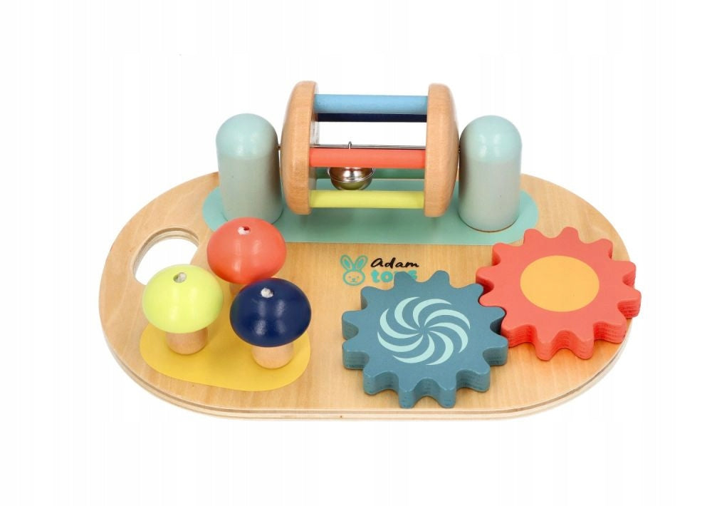 Mini wooden activity board Adam Toys 12m+ Packaging status original