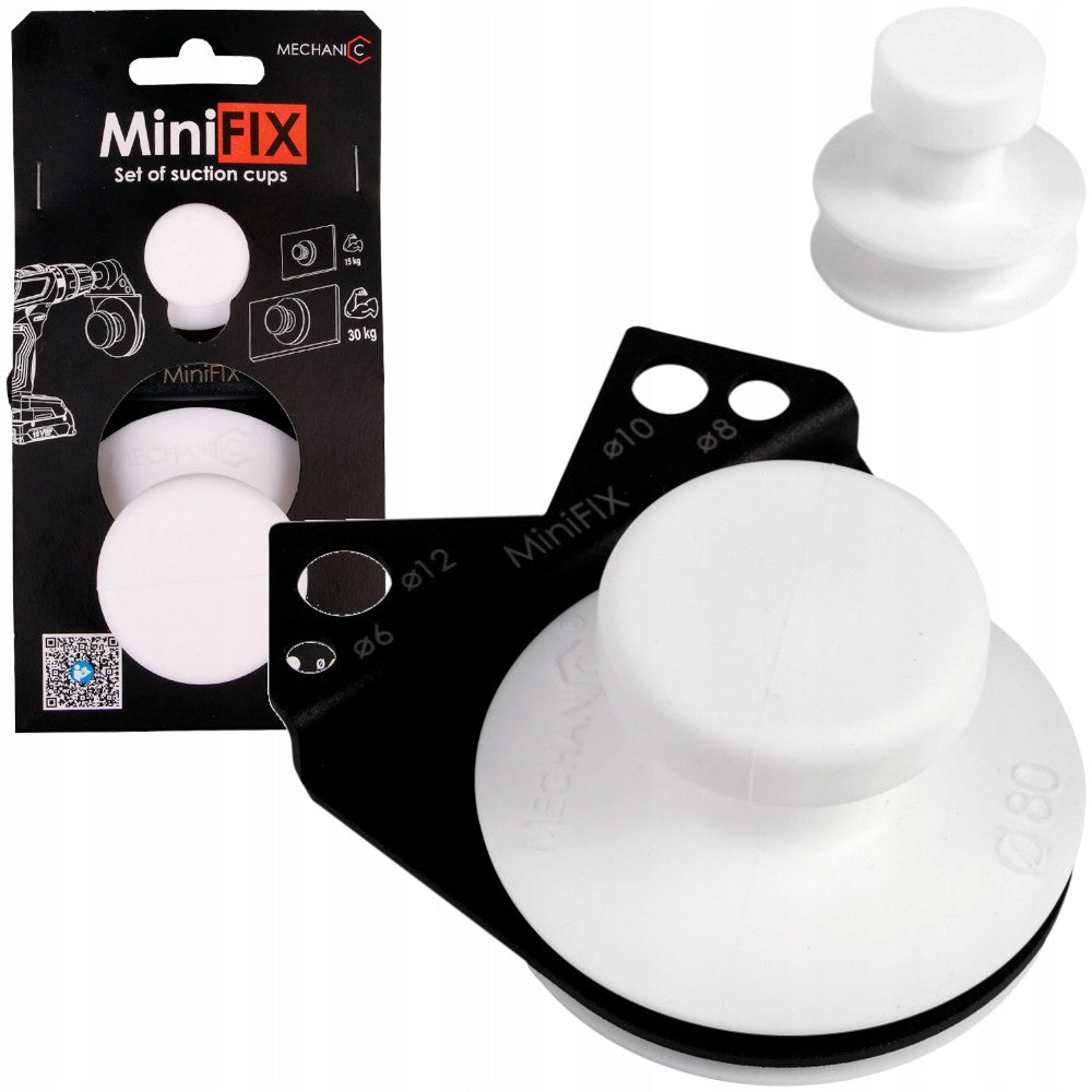 MiniFix Suction Cup with Drilling Template 2 Pcs MECHANIC