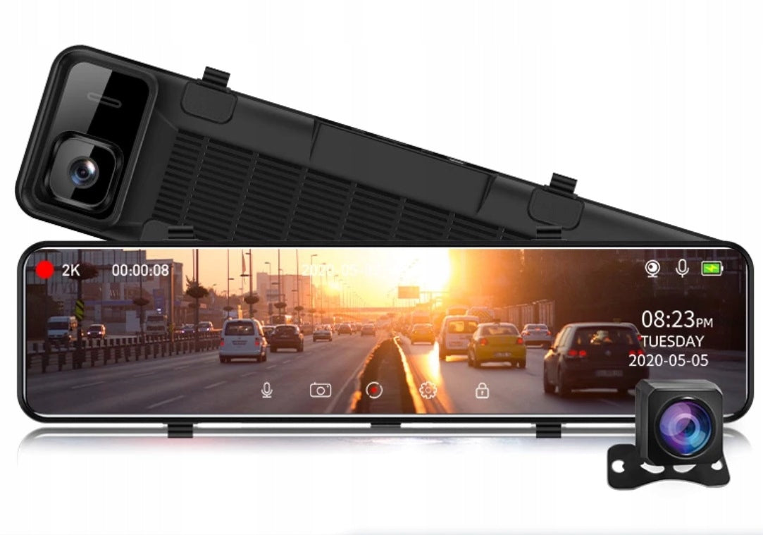 Mirror Video Recorder Car Camera Reversing 12 Inch WIFI Touch Packaging status original