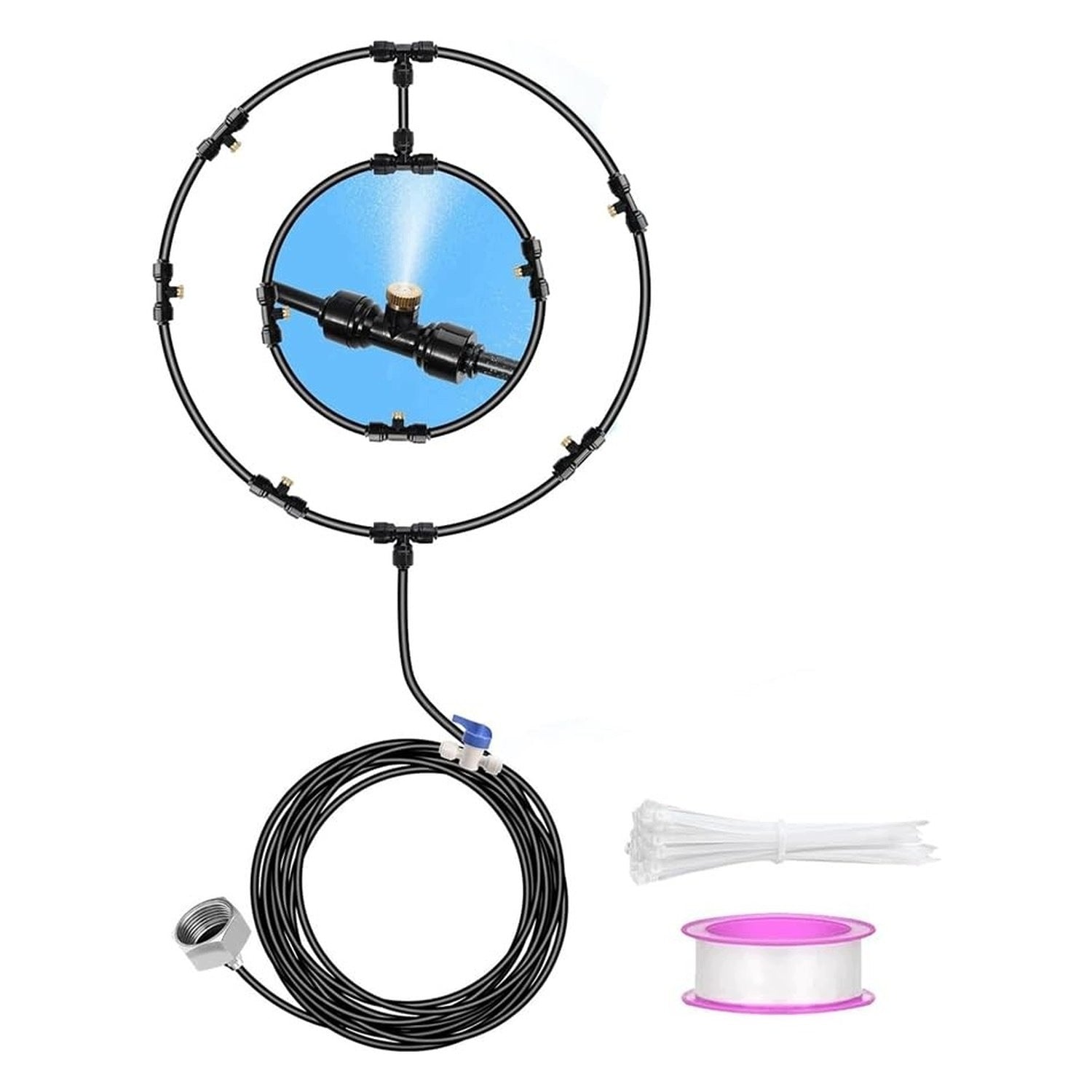 Mist Cooling Kit - for Outdoor Fans - Black