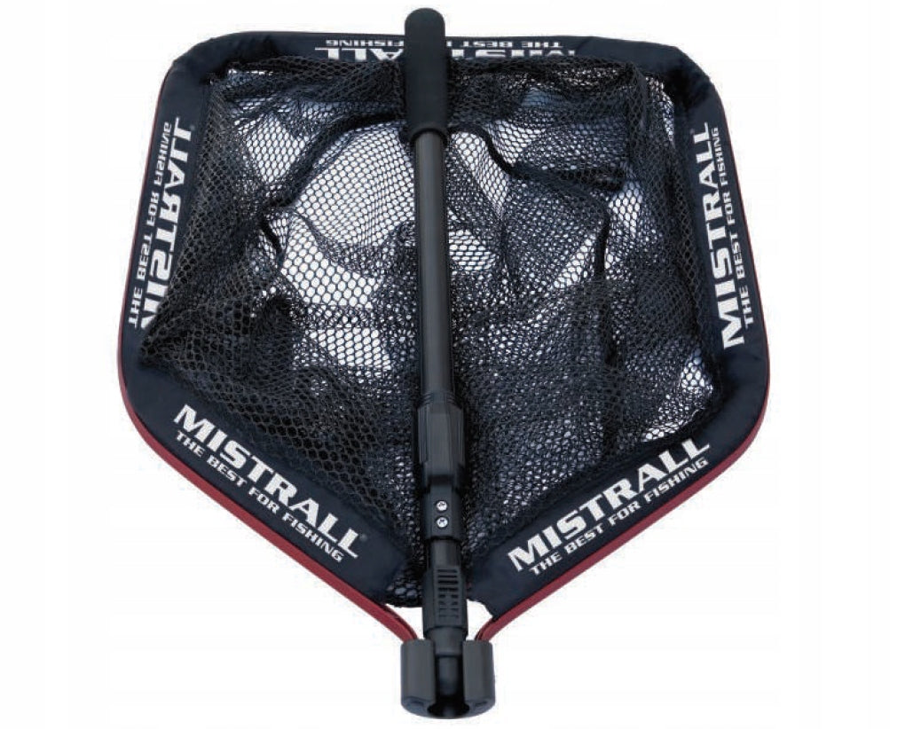 Mistrall Spinning landing net Folding 1,70m 45x55cm rubberized net