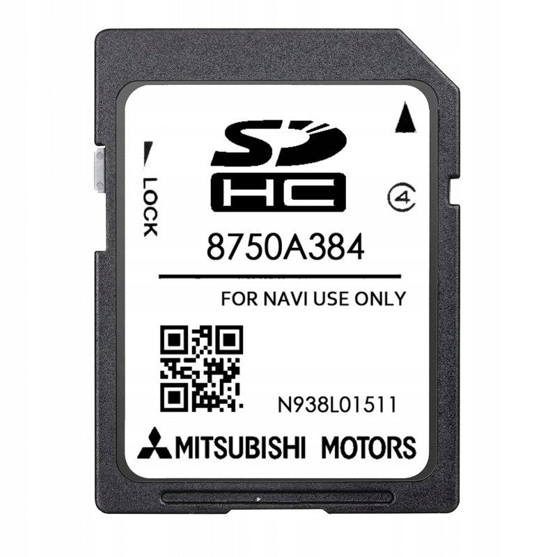 Mitsubishi 8750A384 SD card MMCS W11 W12 2025 Europe maps