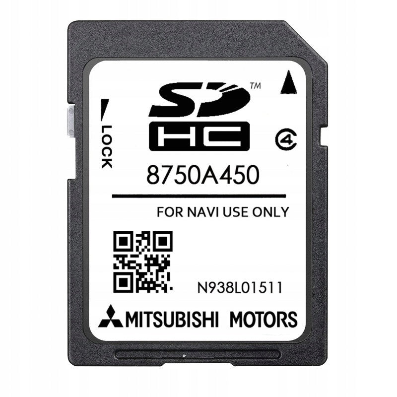 Mitsubishi 8750A450 SD card MMCS E11 E12 2025 Europe maps
