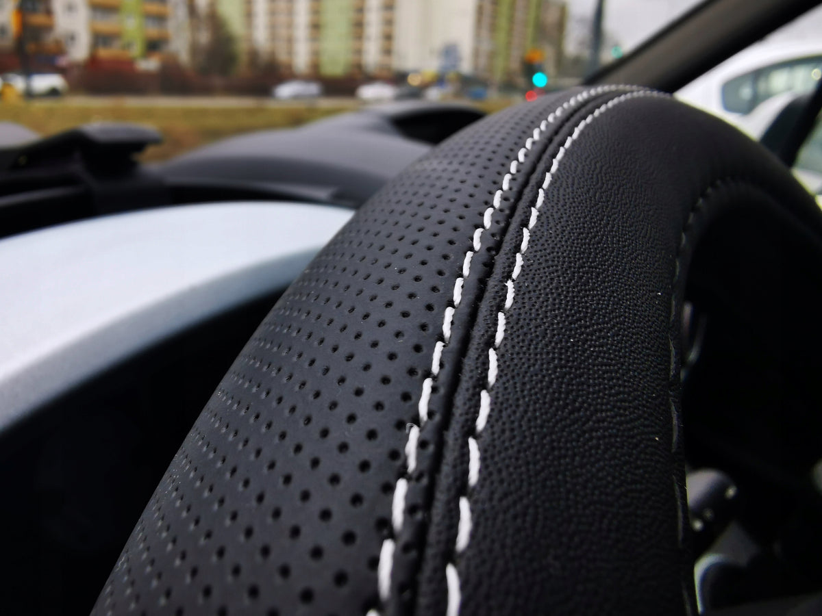 Mitsubishi ASX Colt Outlander Steering Wheel Cover Perforated Black X Manufacturer no brand