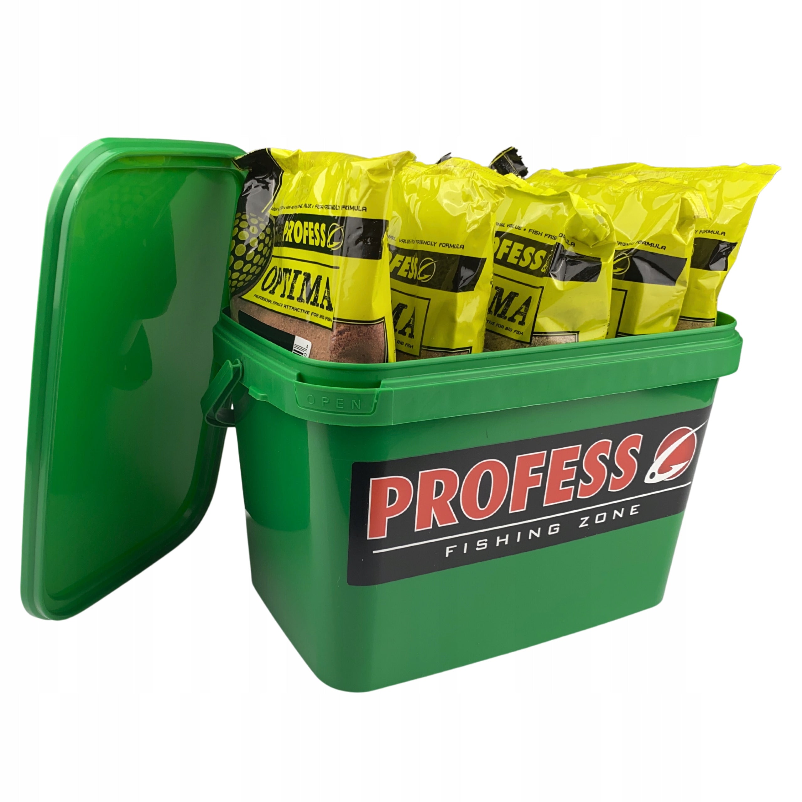 Mix of flavors 5x Fishing BAIT PROFESS OPTIMA 5kg + BUCKET Brand Profess