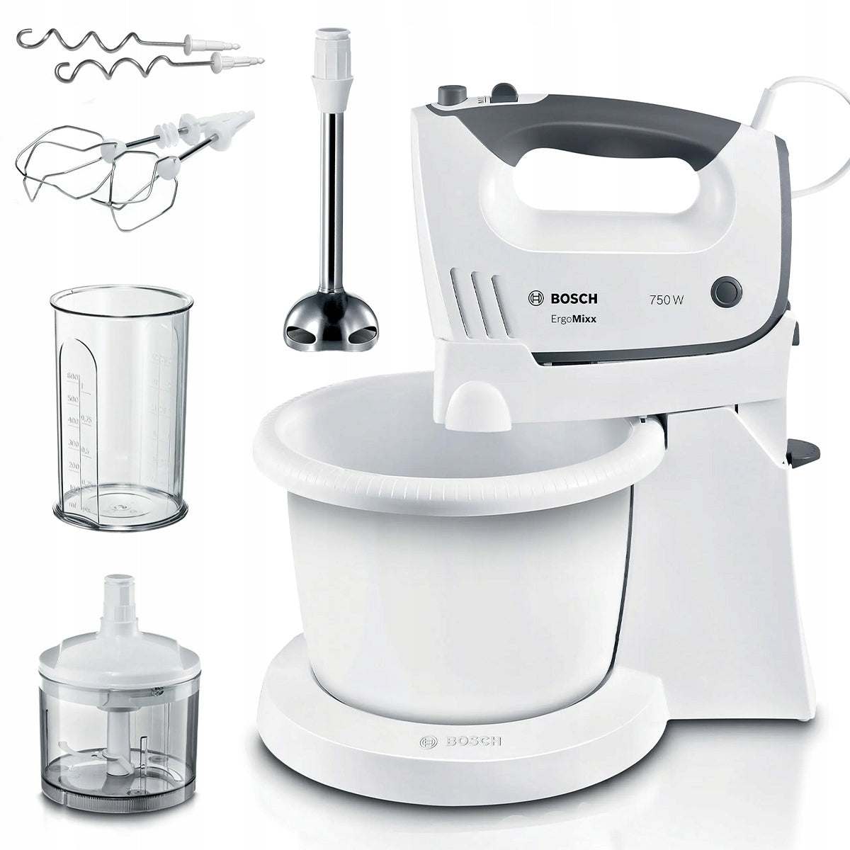 Mixer with bowl Bosch ErgoMixx MFQ37490 750W 5 speed Turbo Function Stand