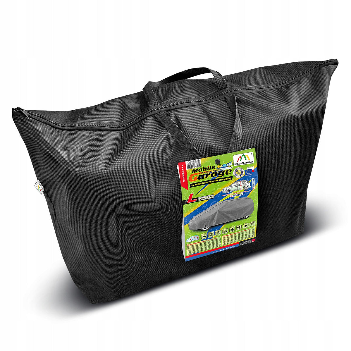 Mobile Garage 4 Layer Grey L Mini Van Cover + Bag Manufacturer's catalog number 5-4132-248-3020