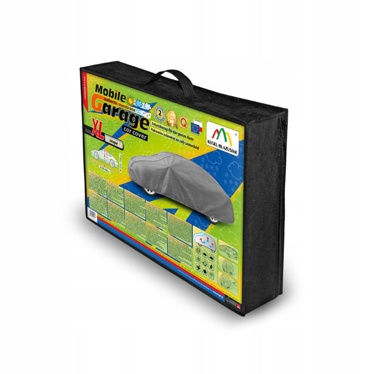Mobile Garage 4 Layer Grey XL coupe cover 440-480 + Bag Manufacturer Kegel-Błażusiak