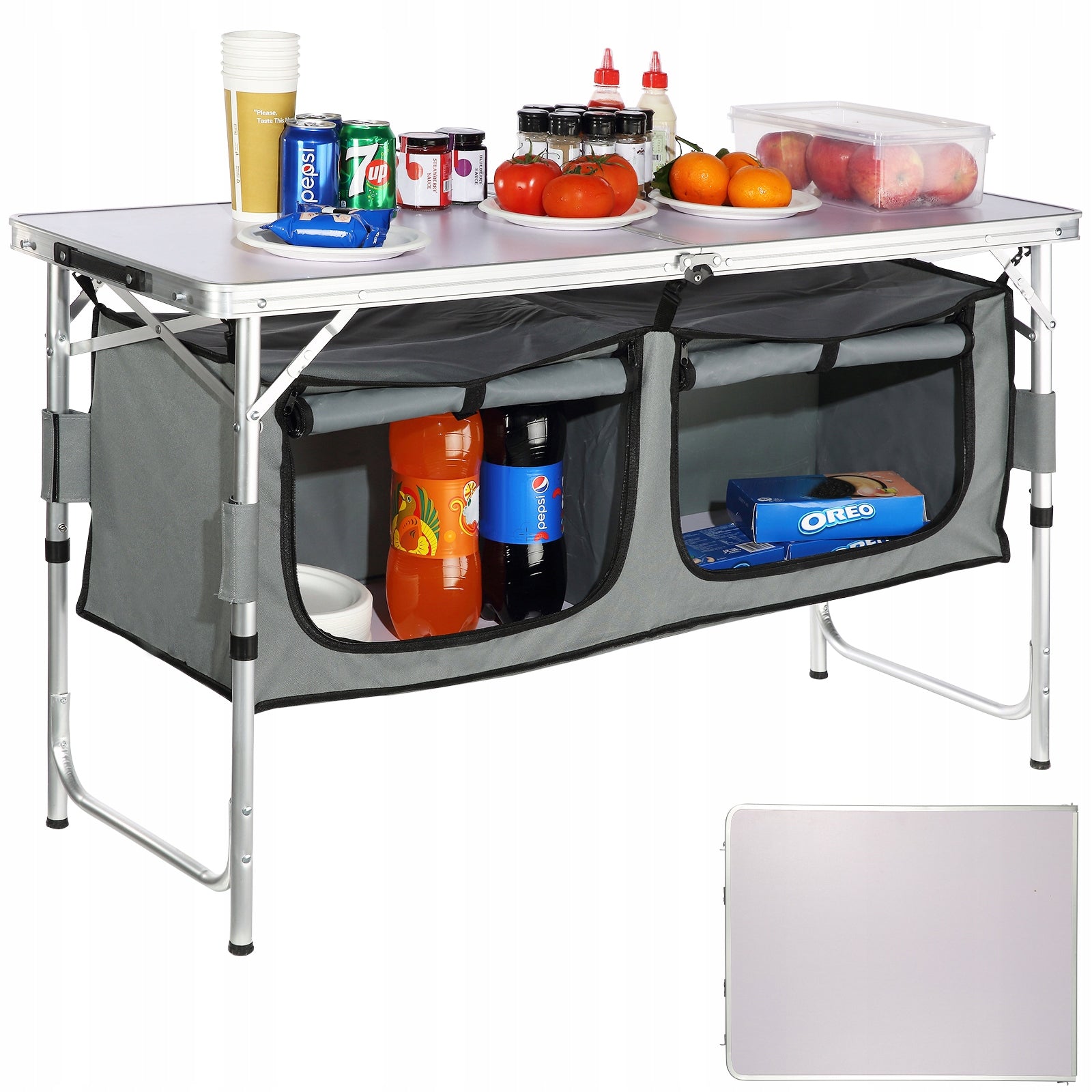 Mobile Kitchen Load Capacity 100KG Gray Portable Product Weight 5.5 KG Manufacturer code CWJKYDCFHSHSB