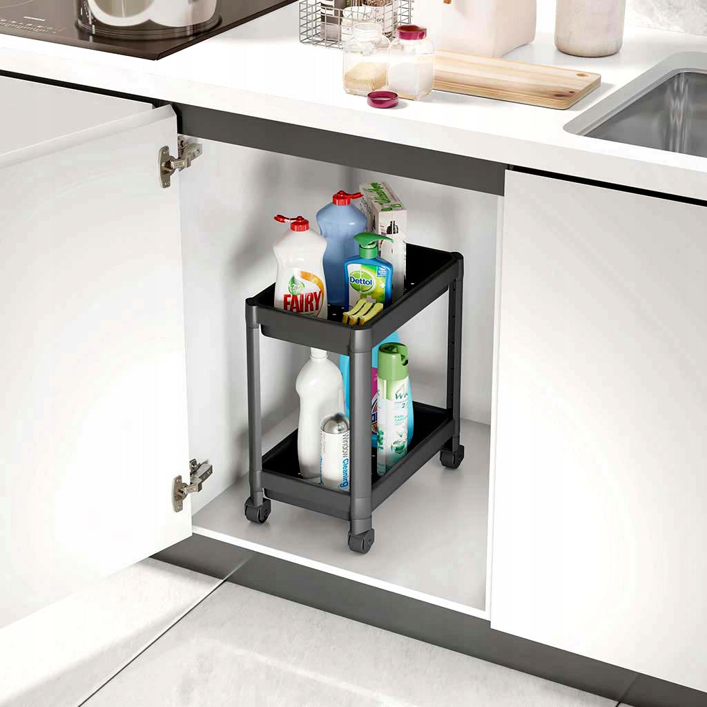 Mobile Kitchen Rack Table On Wheels Trolley 2 Level SOLID Manufacturer code 5907059872358